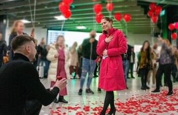 Love is in the air at London Luton Airport