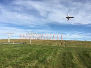 Aircraft takes off from London Luton Airport