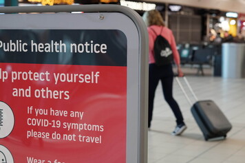 Passenger and covid signs