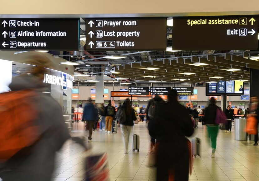 Landside passenger movements signage